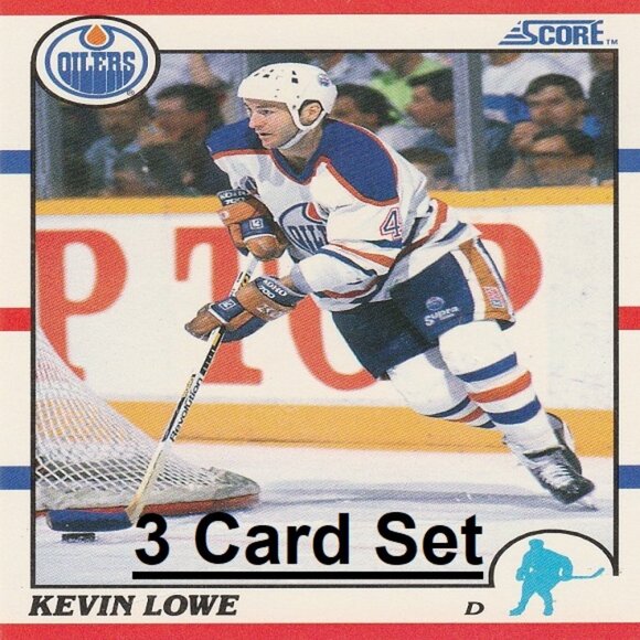 Kevin Lowe Edmonton Oilers NHL Hockey Card Collection - 3 Card Set - Picture 1 of 4
